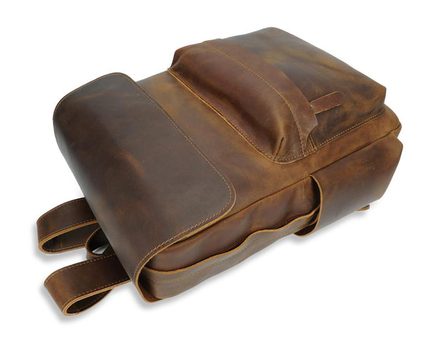 Crazy Horse Leather Backpack